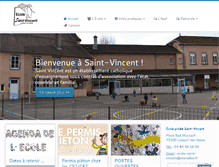 Tablet Screenshot of ecole-saint-vincent.fr